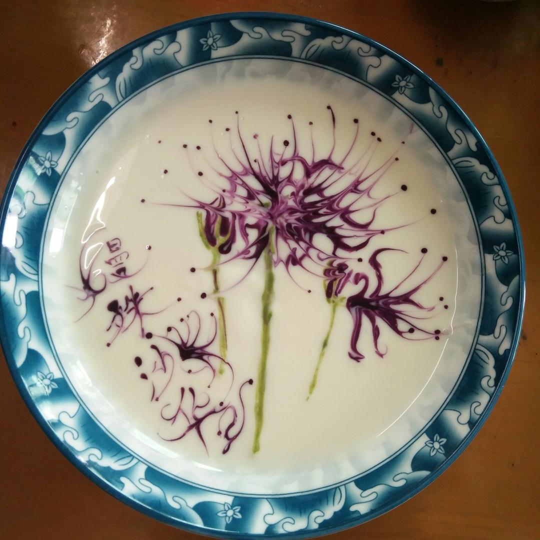 酸奶拉花的做法
