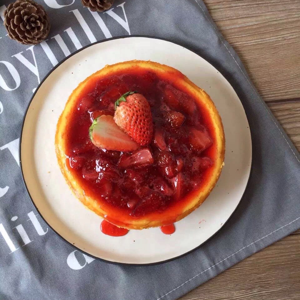 《Tinrry下午茶》教你做烤蓝莓重芝士蛋糕（6寸配方）