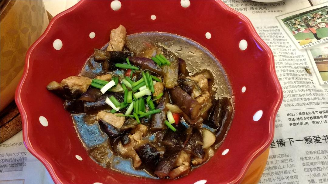 红烧肉沫茄子
