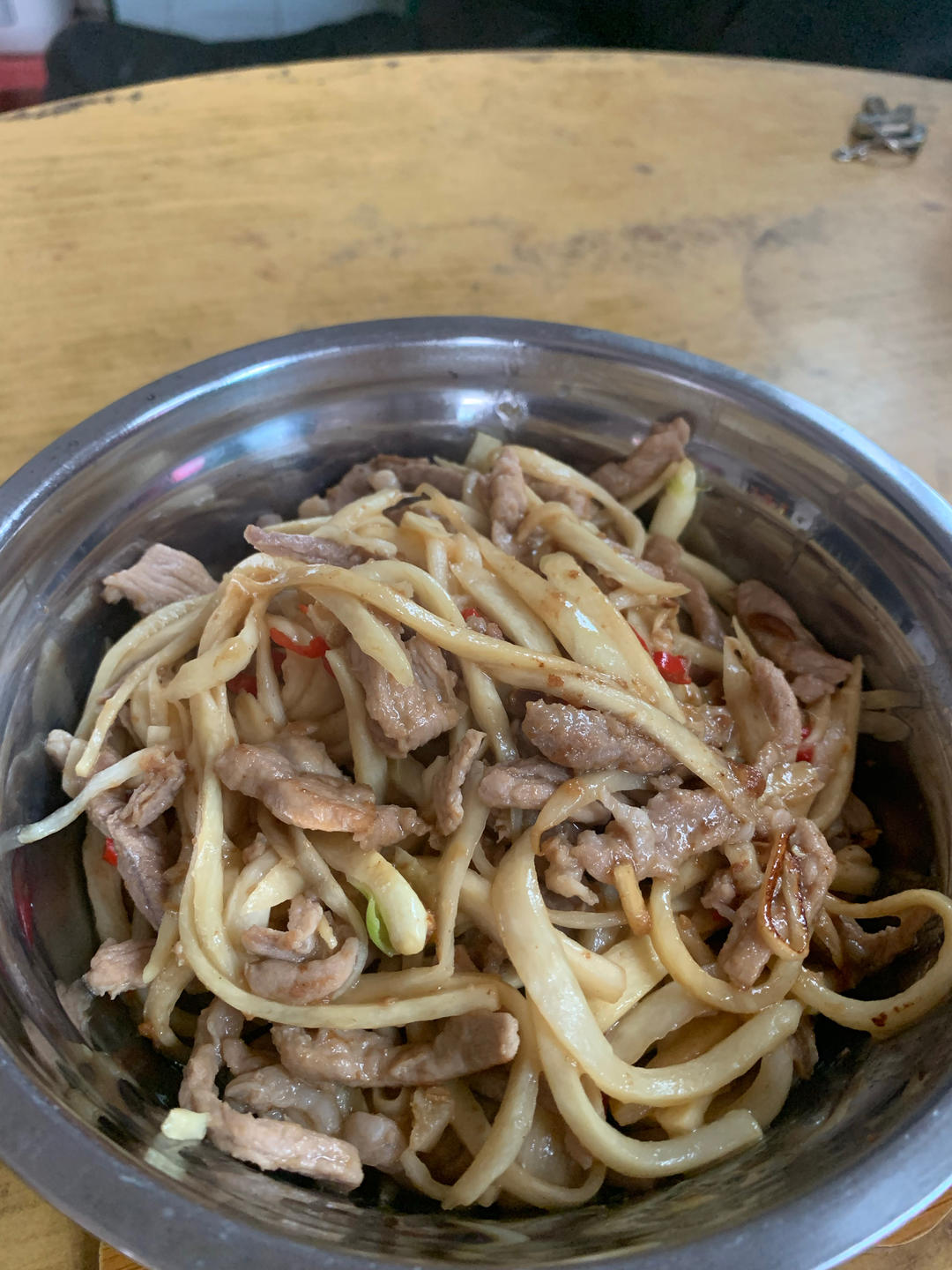 家常菜－茭白炒肉丝