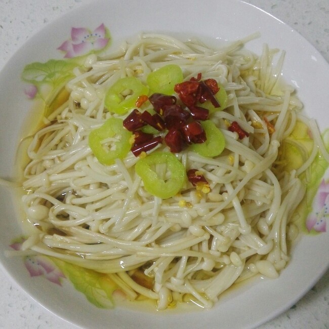 白灼金针菇