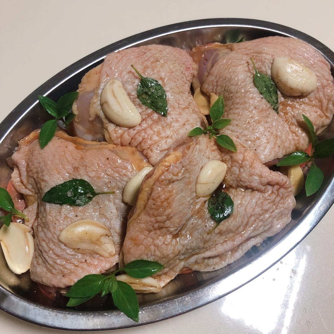 超详细 入味马杀鸡迷迭香烤鸡腿（翅）宴客必备