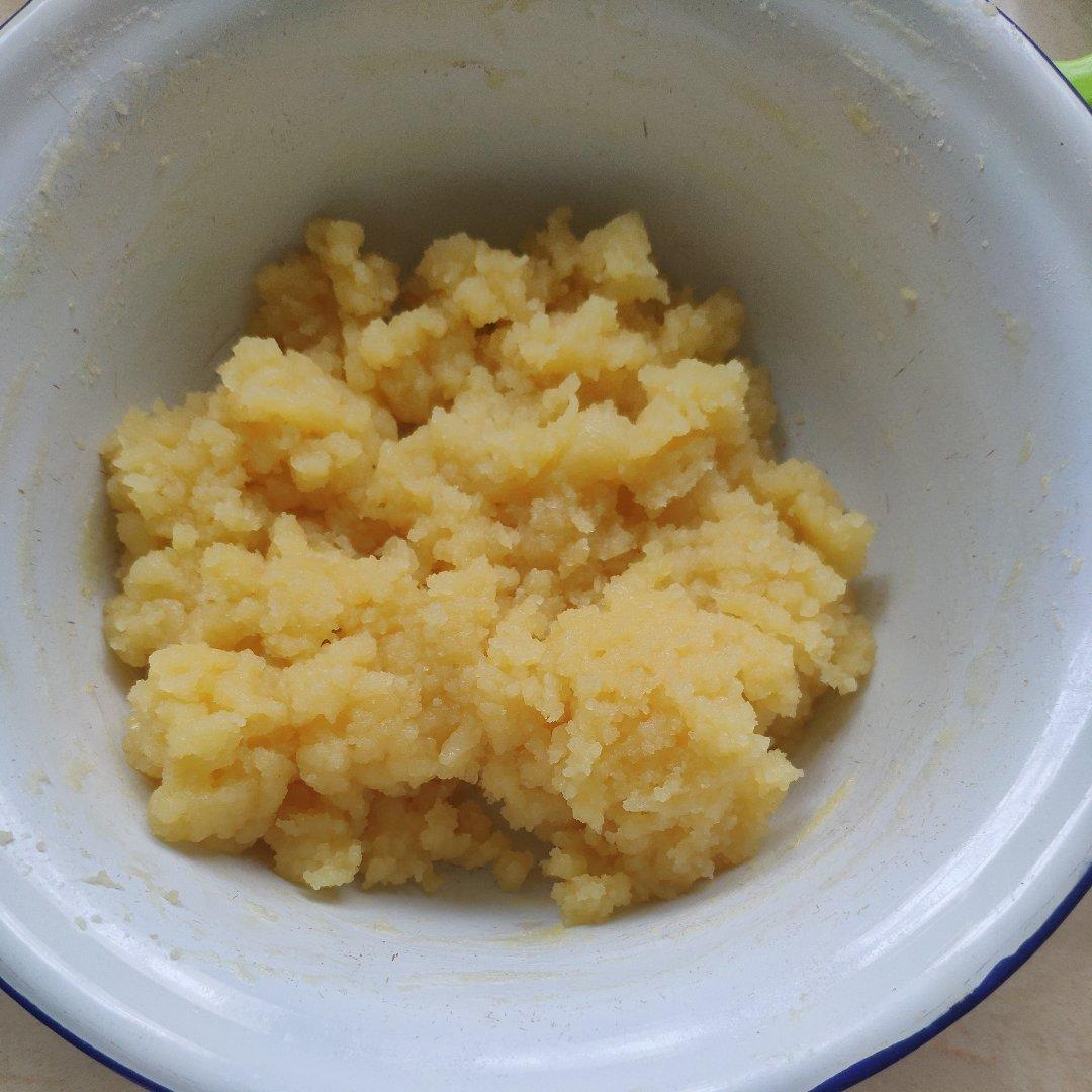 油酥不侧漏系列——仿马得利奶黄酥（两种形态）