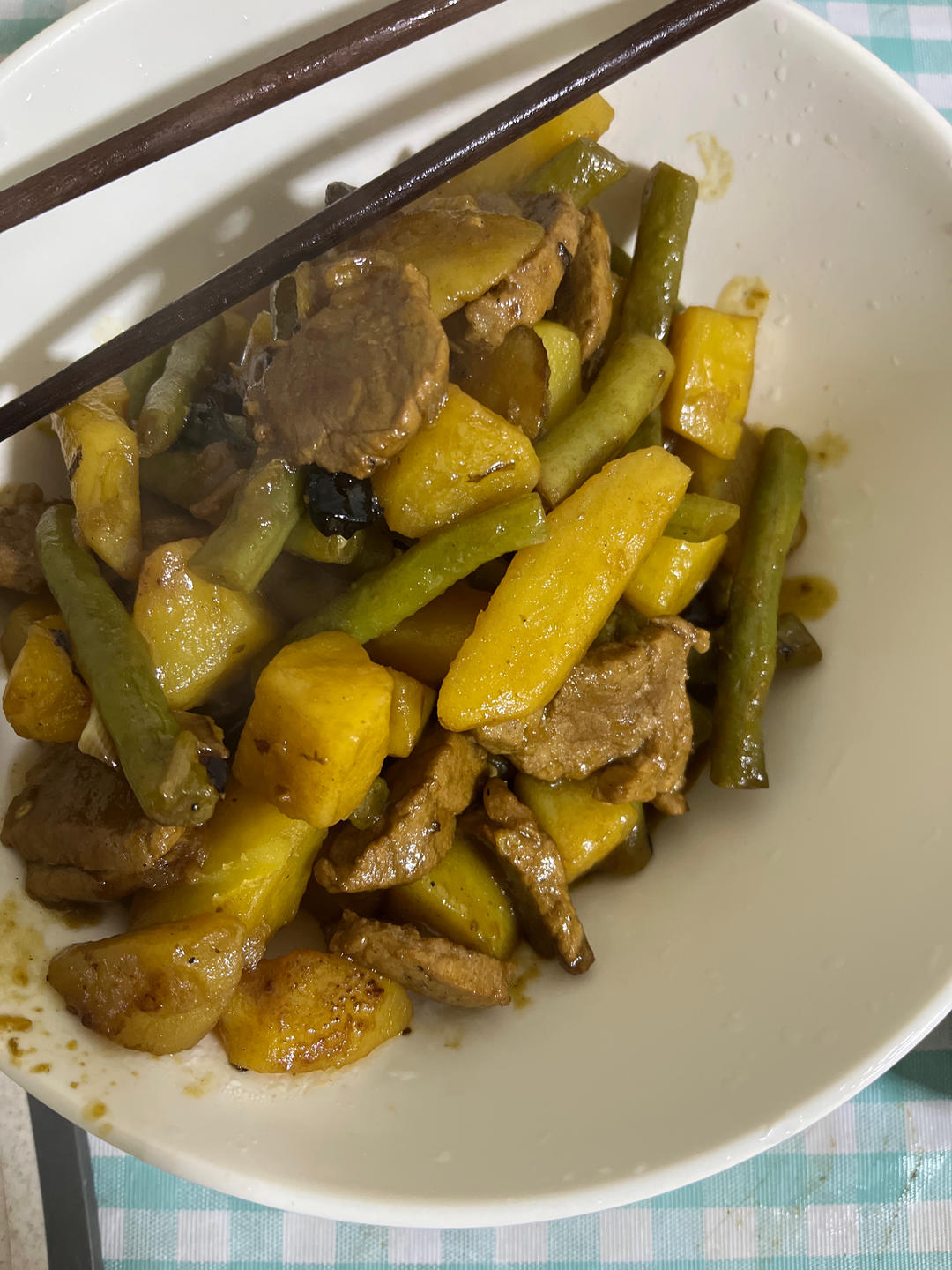 不吃两碗饭你找我！东北做法 酱炖芸豆土豆五花肉