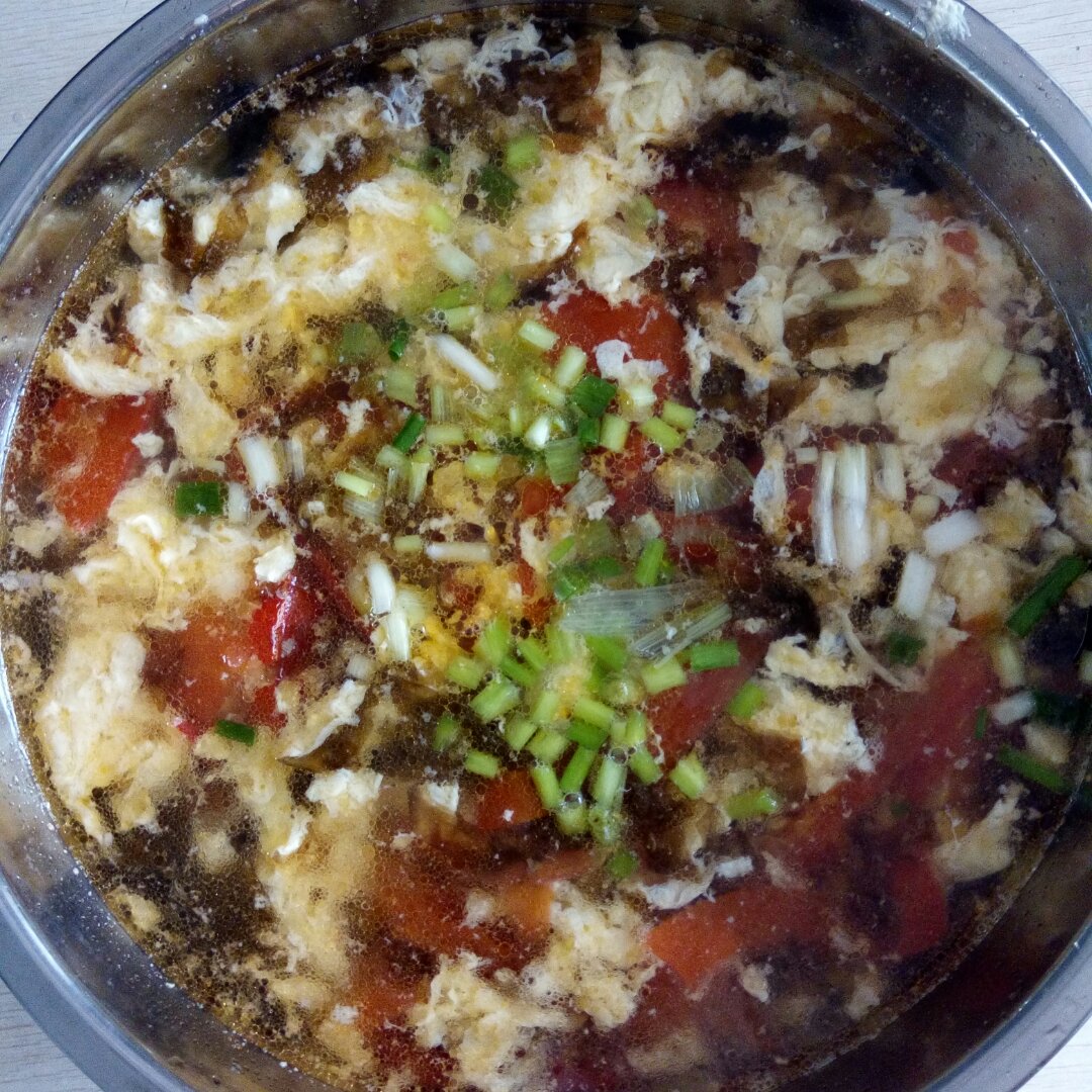 番茄紫菜鸡蛋汤