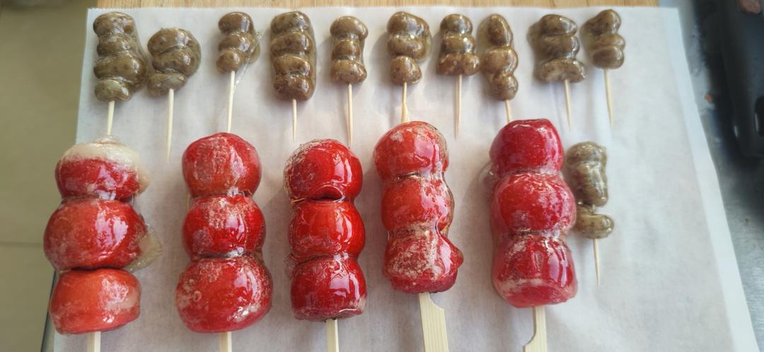 冰糖山药豆 mini冰糖葫芦