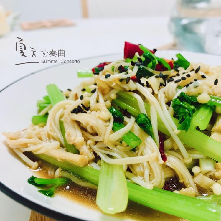 凉拌金针菇
