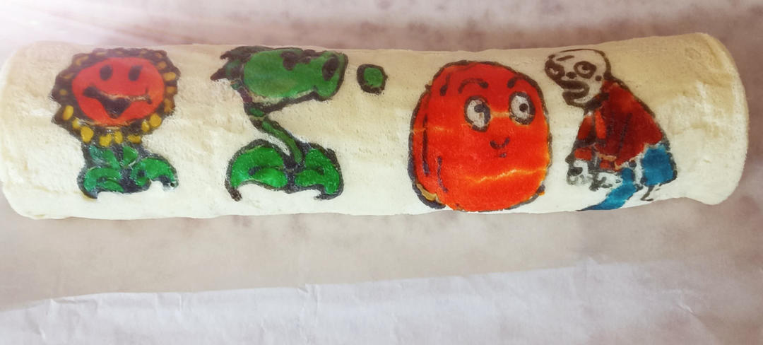 彩绘蛋糕卷—不消泡的蛋白糊做法