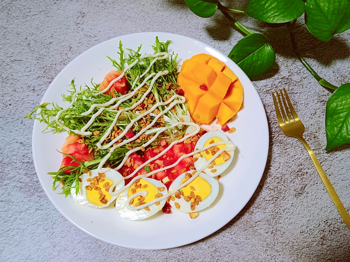 减脂营养餐~时蔬沙拉的做法 步骤7