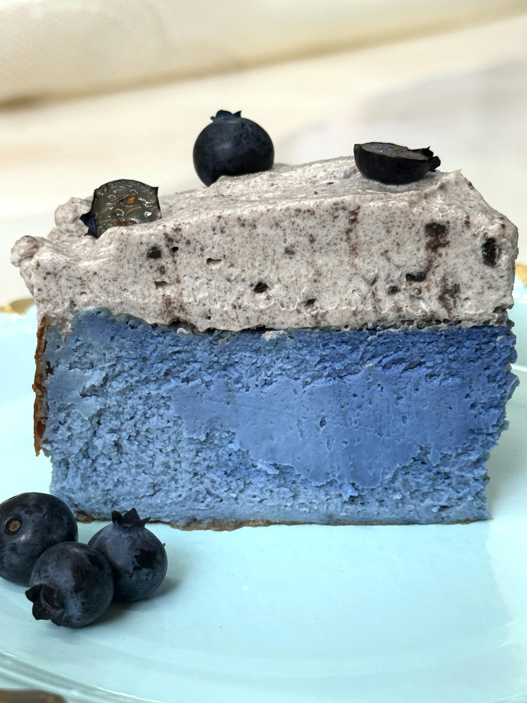 💙冰淇淋口感｜奥利奥咸奶油巴斯克蛋糕