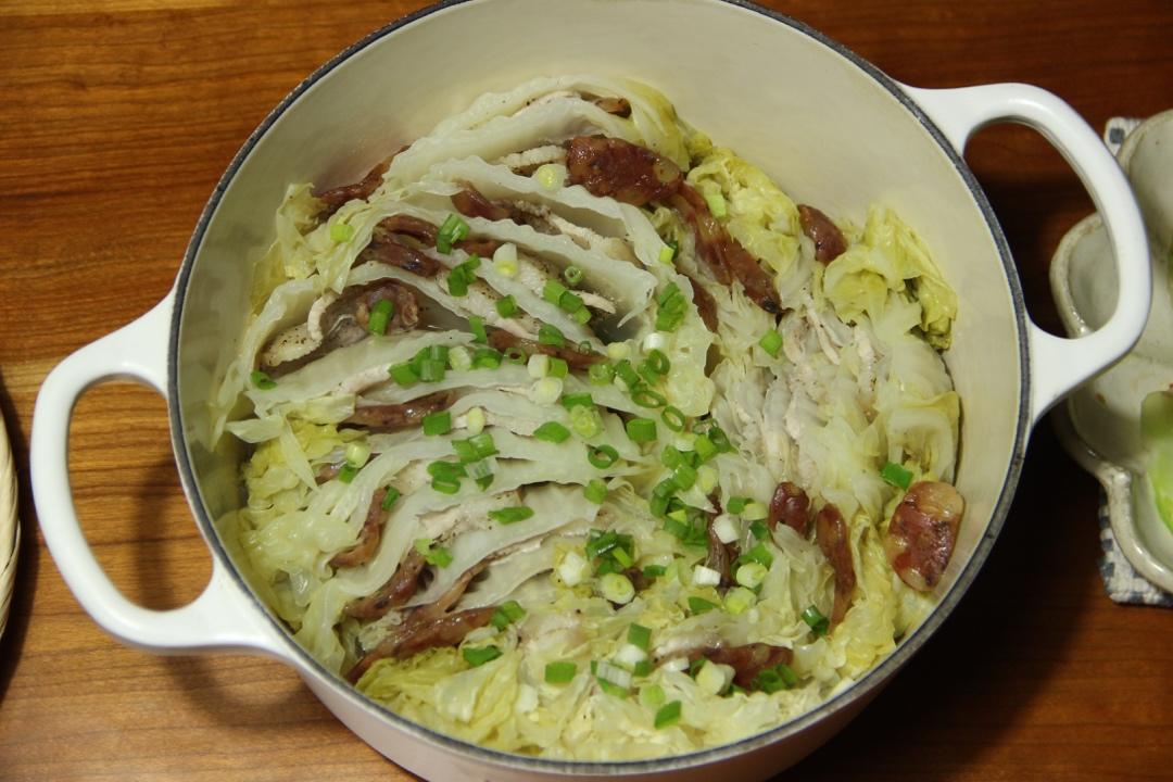 北鼎铸铁锅食谱｜猪肉白菜锅