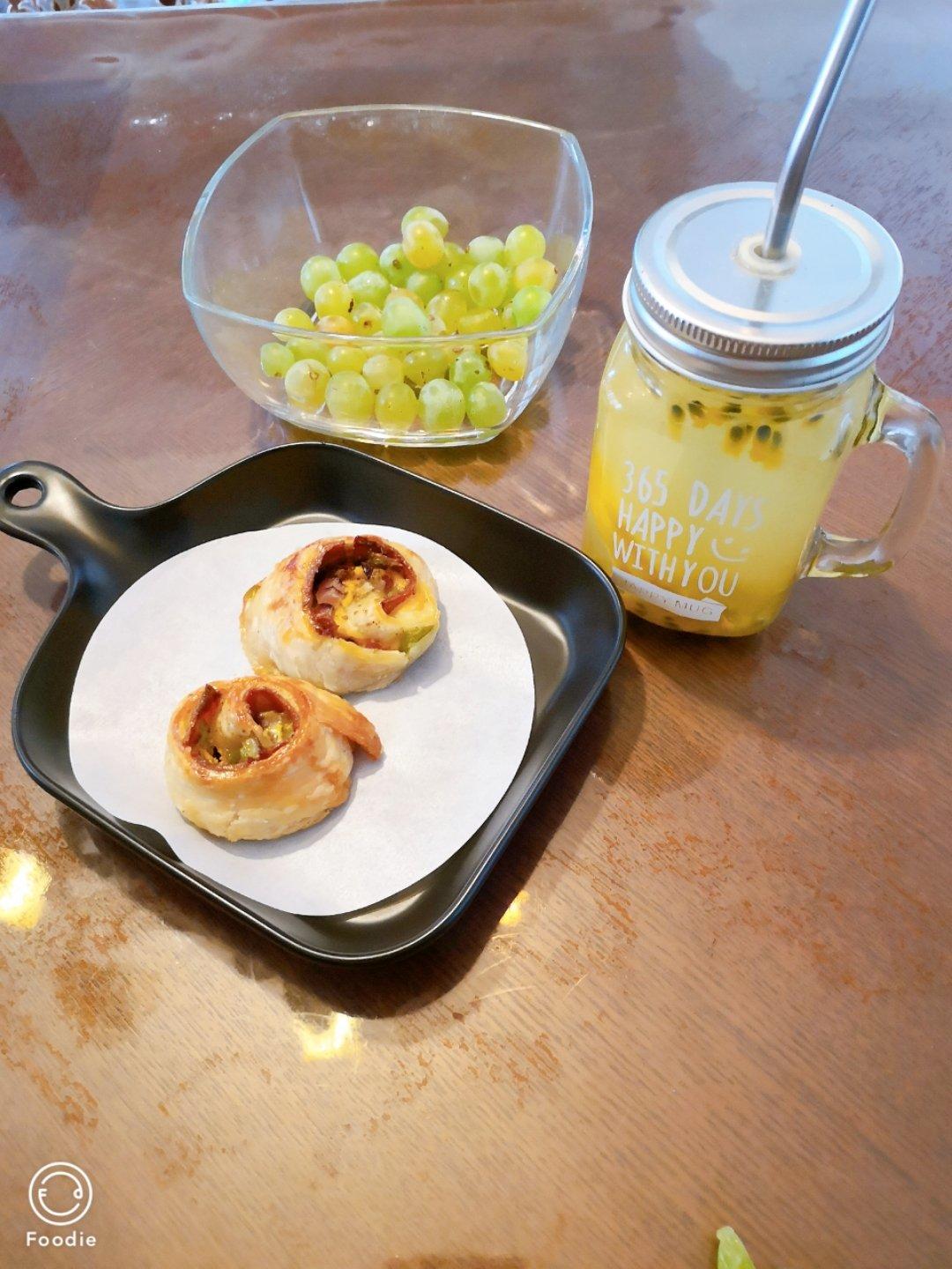酥皮芝士培根卷