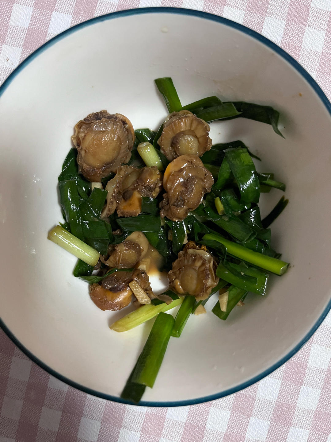 韭菜炒扇贝