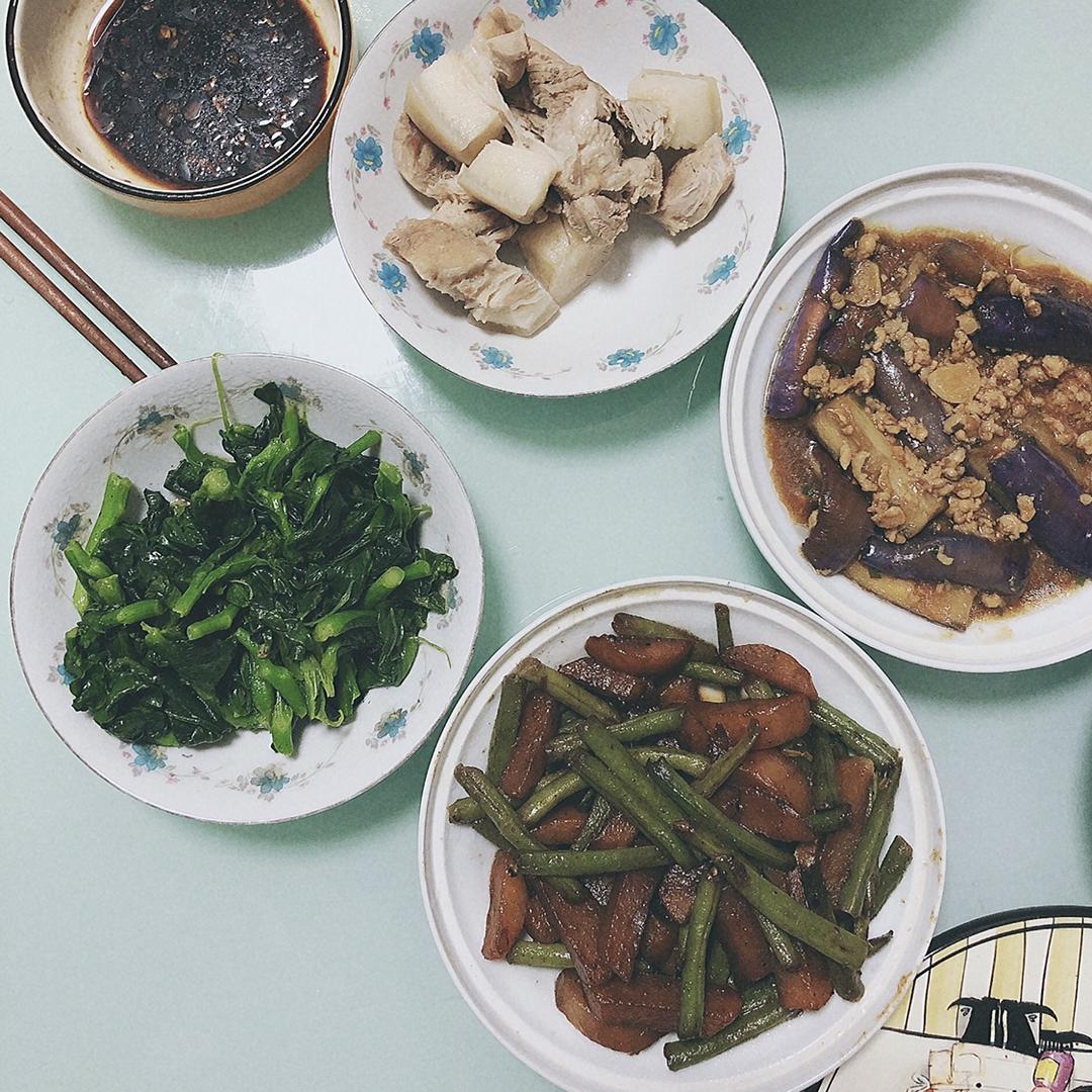 红烧肉沫茄子