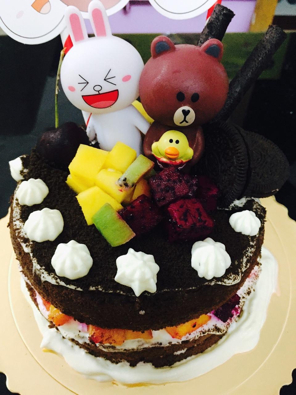 巧克力戚风裸蛋糕