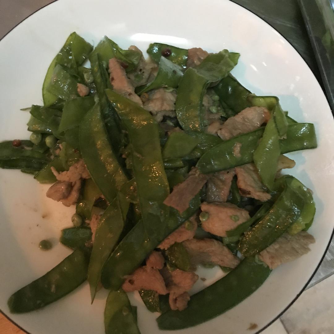 荷兰豆炒肉