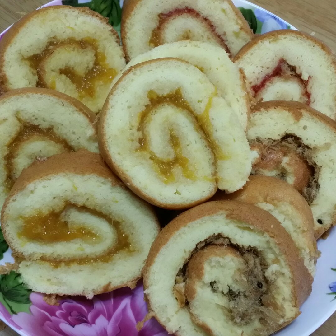 笑笑xy做的原味蛋糕卷