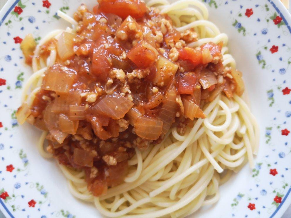 （完胜必胜客的）番茄肉酱意大利面～
