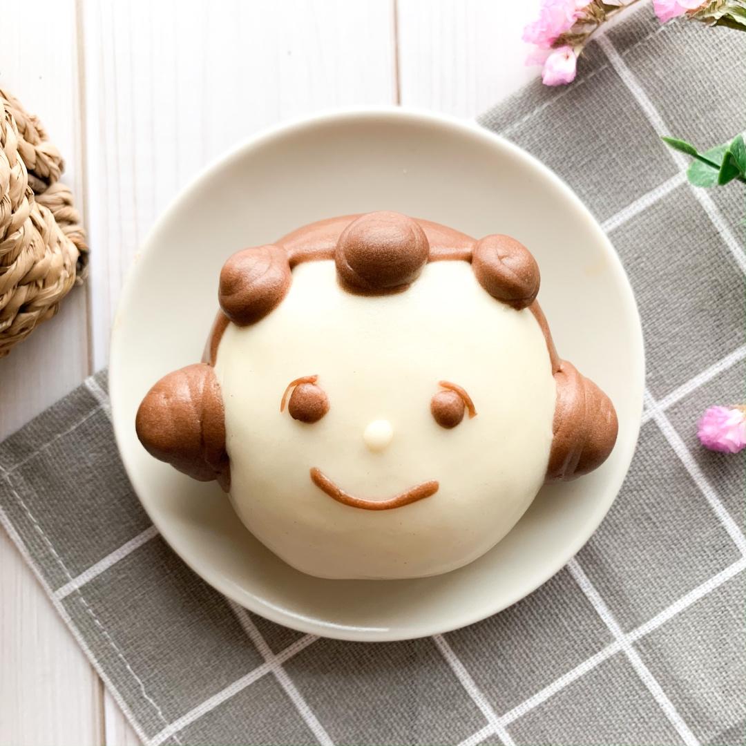 史诺比卡通馒头紫薯馅