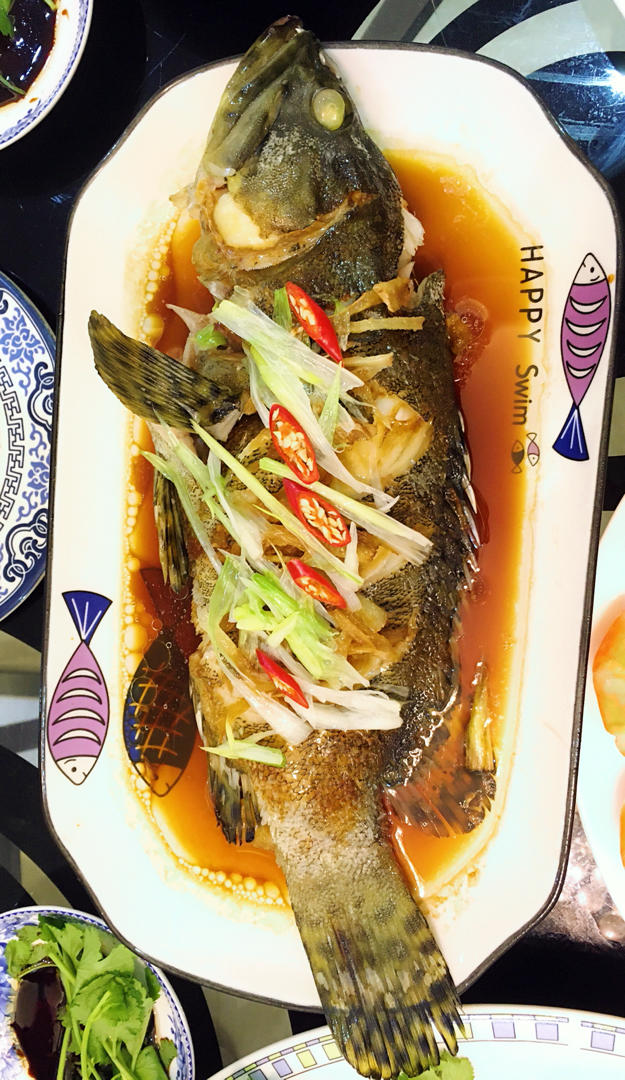 葱香清蒸石斑鱼