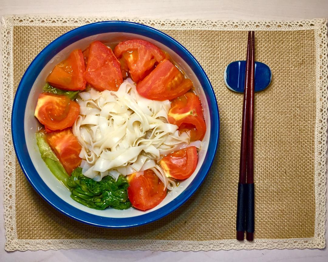 番茄汤河粉的做法