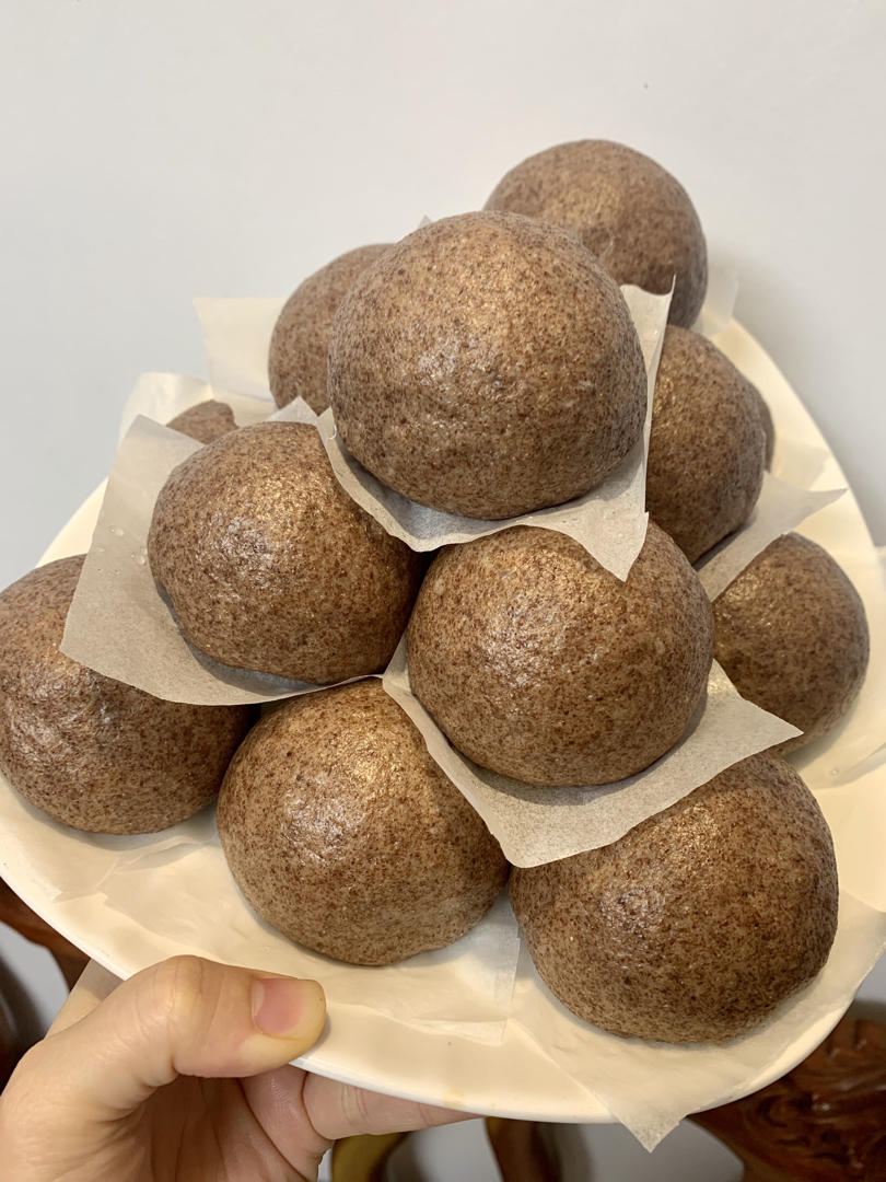 超级详细 零失败的黑全麦红薯馒头（减脂必备）