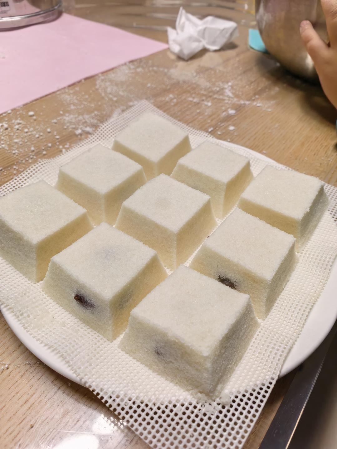 中式传统小方糕 松糕 米糕 蒸糕