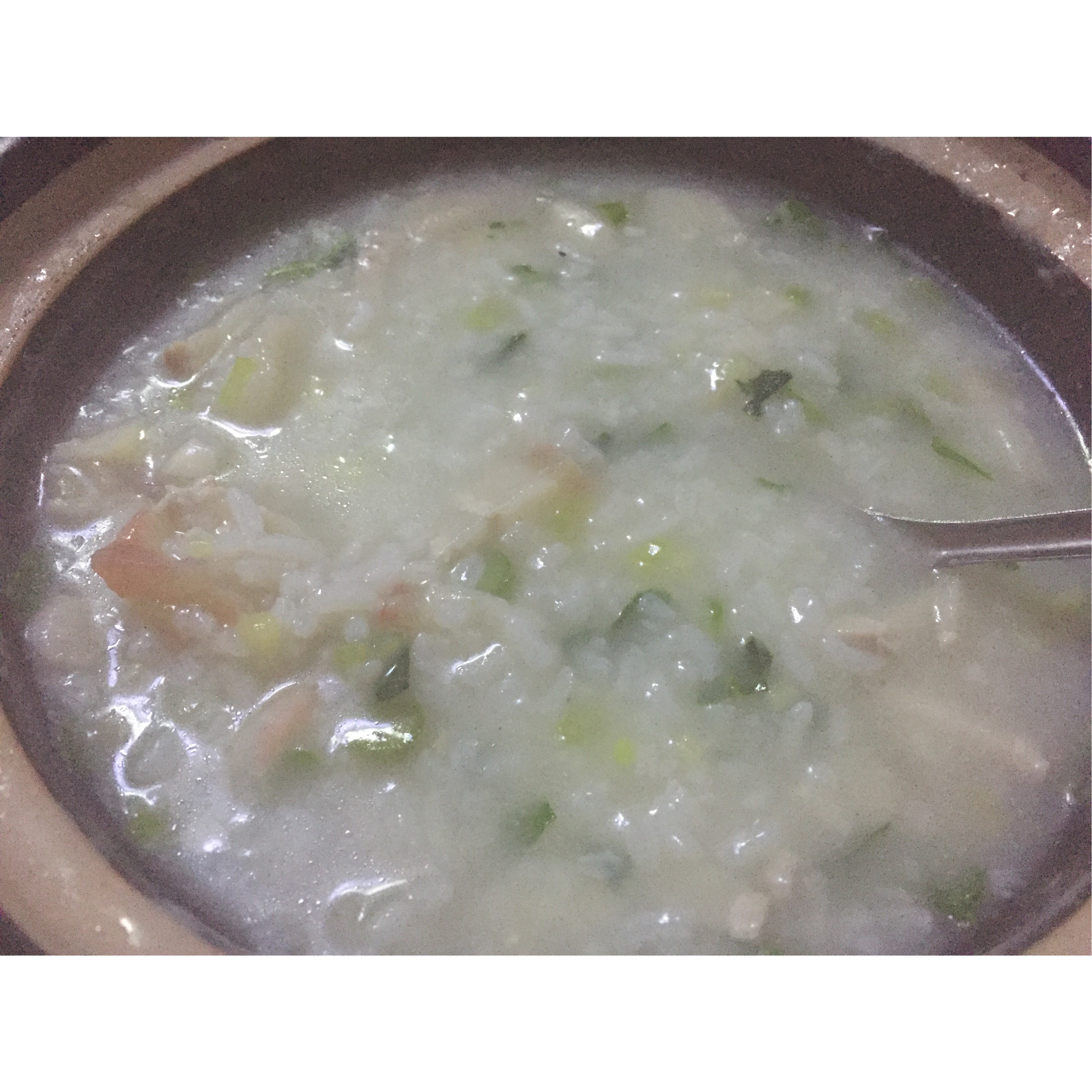 芹菜肉丝粥（煲仔锅）
