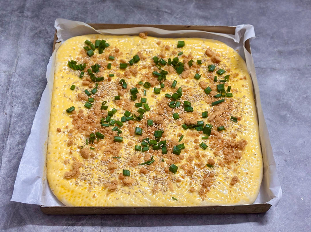 香葱肉松面包卷