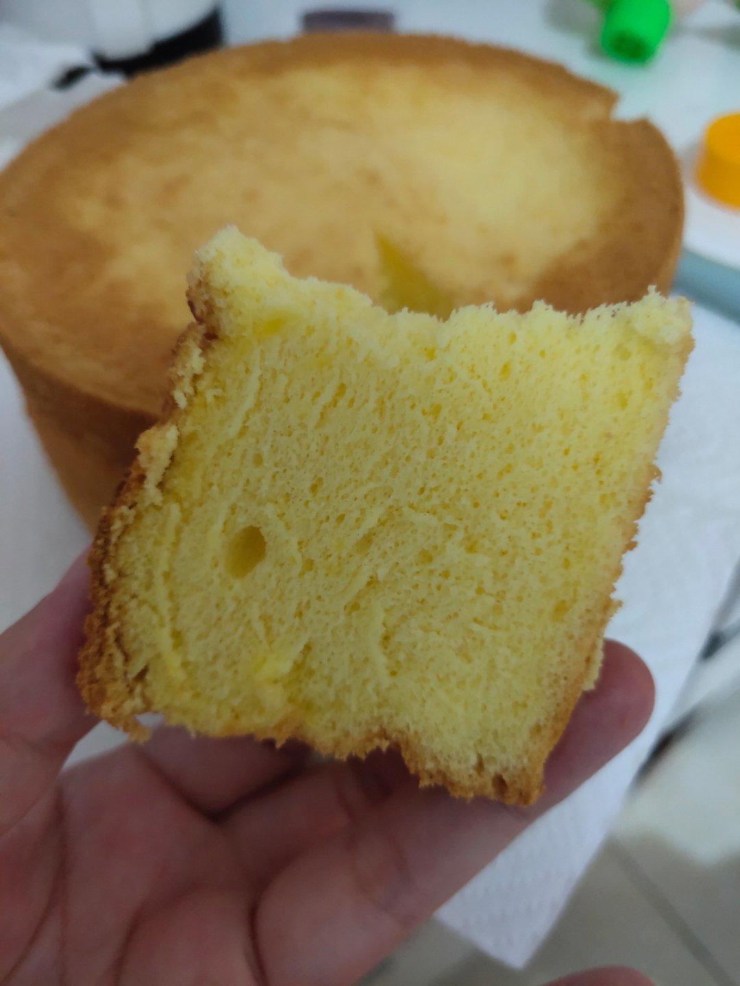 六寸戚风蛋糕胚（零失败）