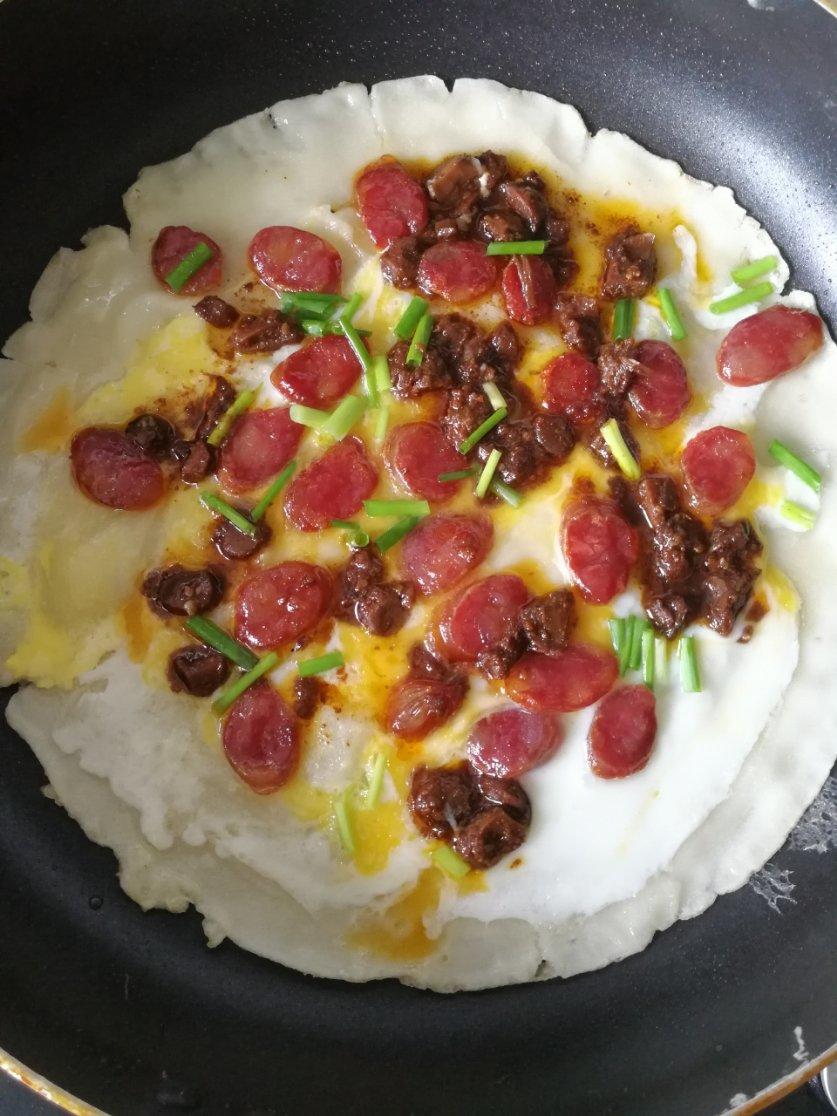 香肠（腊肠）鸡蛋煎饼