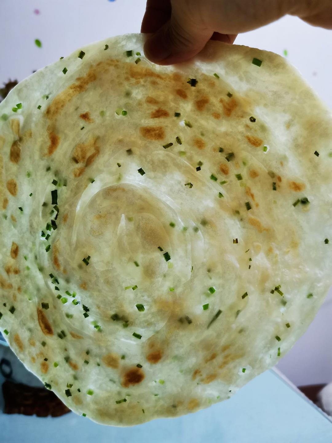 葱香四溢手抓饼