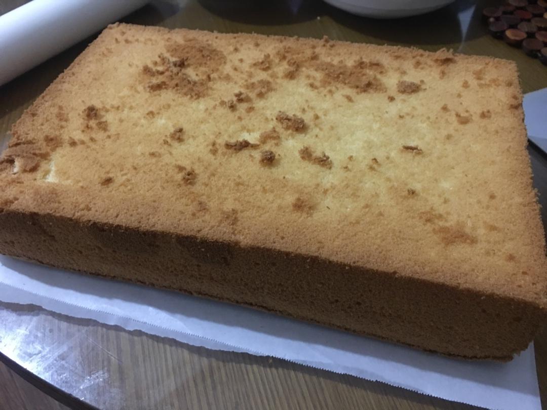 超详细8寸方形戚风蛋糕（三能12英寸正方形硬模）