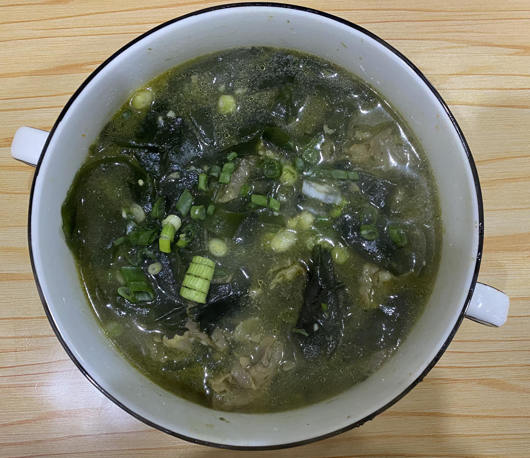 快手汤｜裙带菜牛肉汤