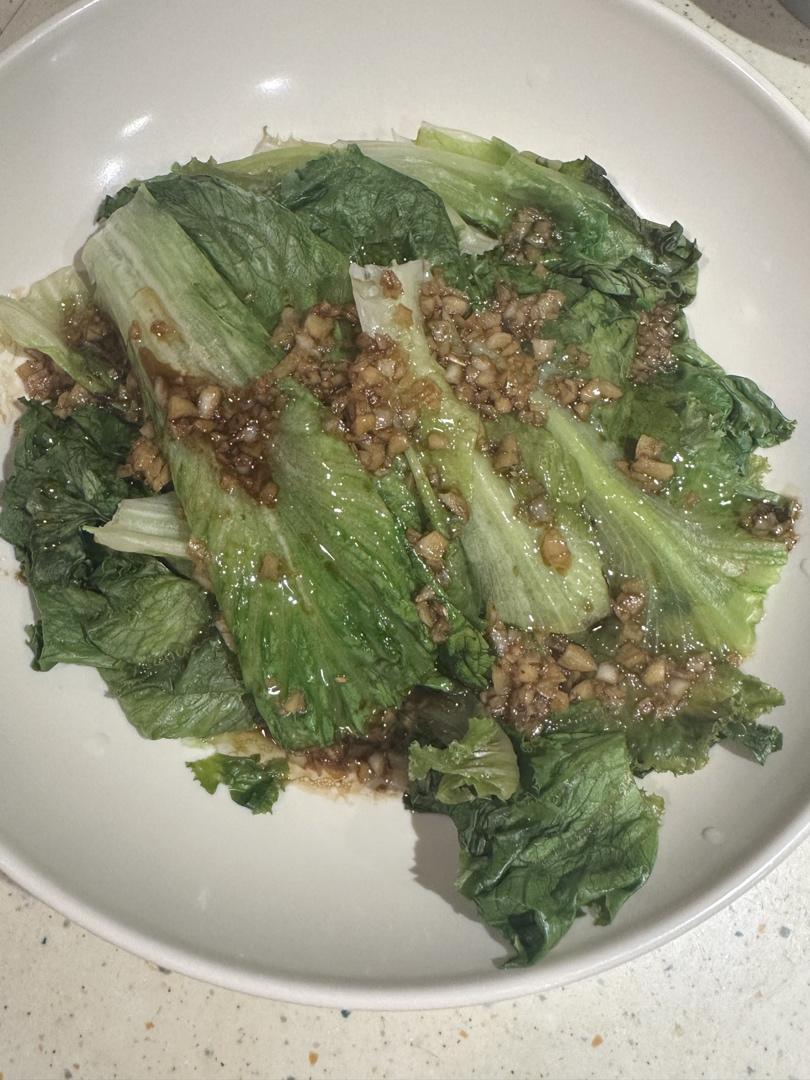 白灼生菜