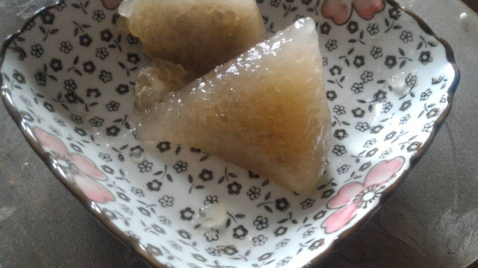 紫薯西米水晶粽