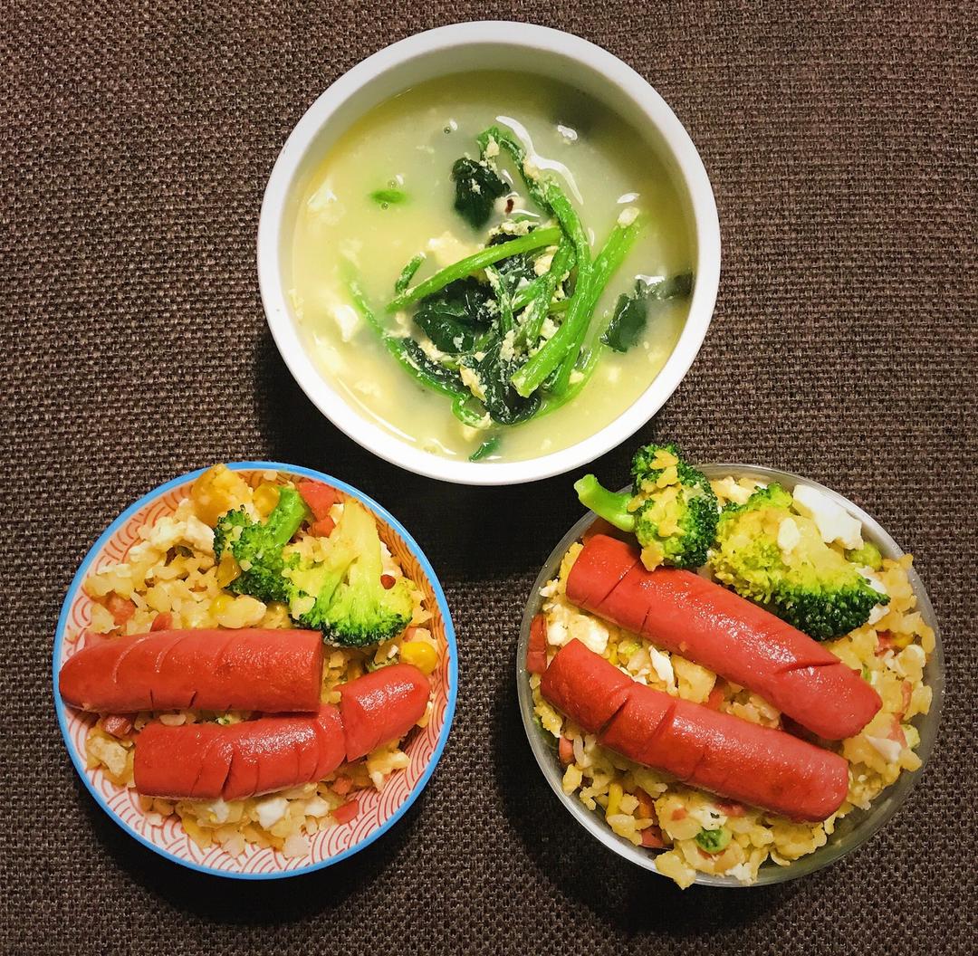 【耳光炒饭 & 烤茄子】