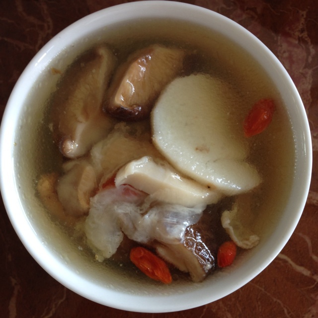 花胶花菇响螺煲鸡汤