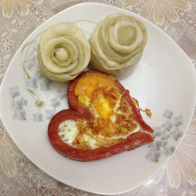 玫瑰花馒头