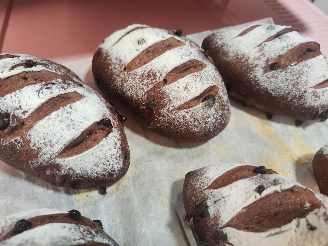 无糖无油香浓巧克力面包