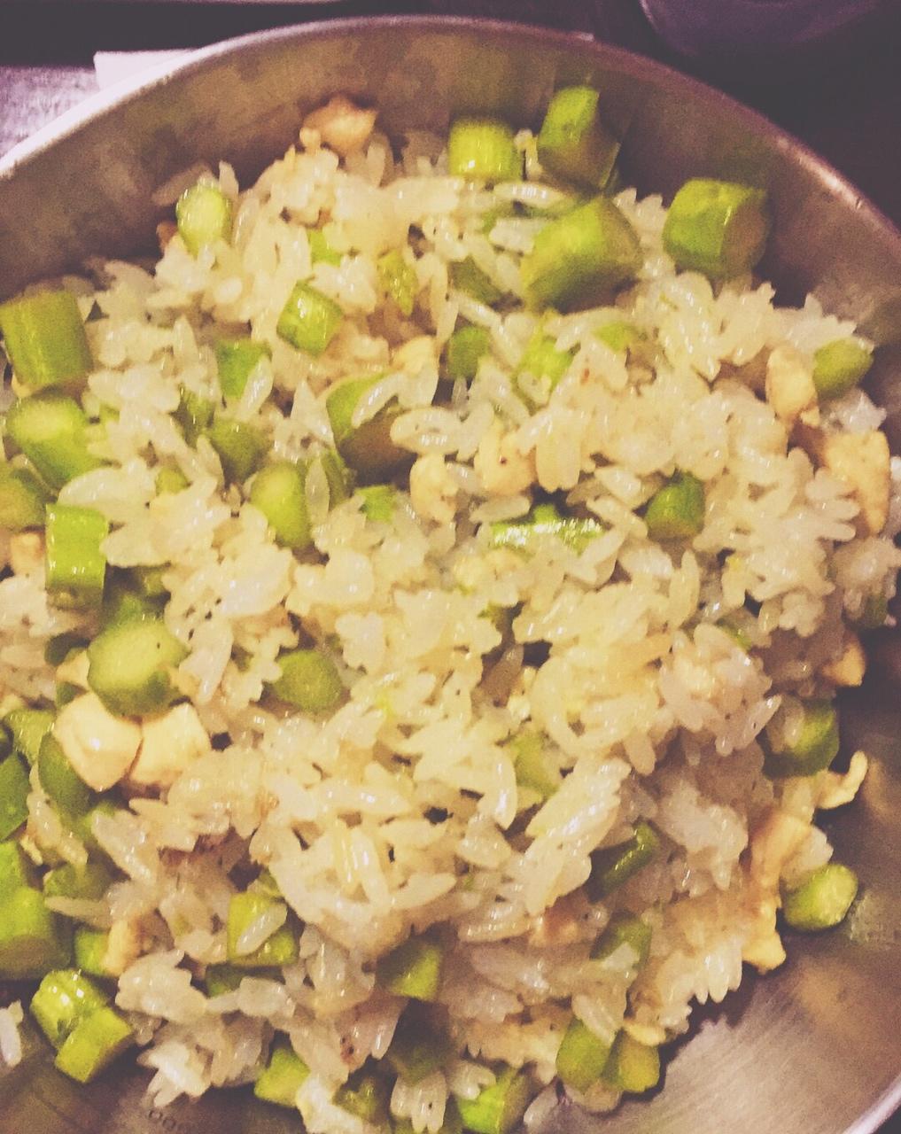 芦笋鸡肉卷 X 芦笋鸡丁炒饭