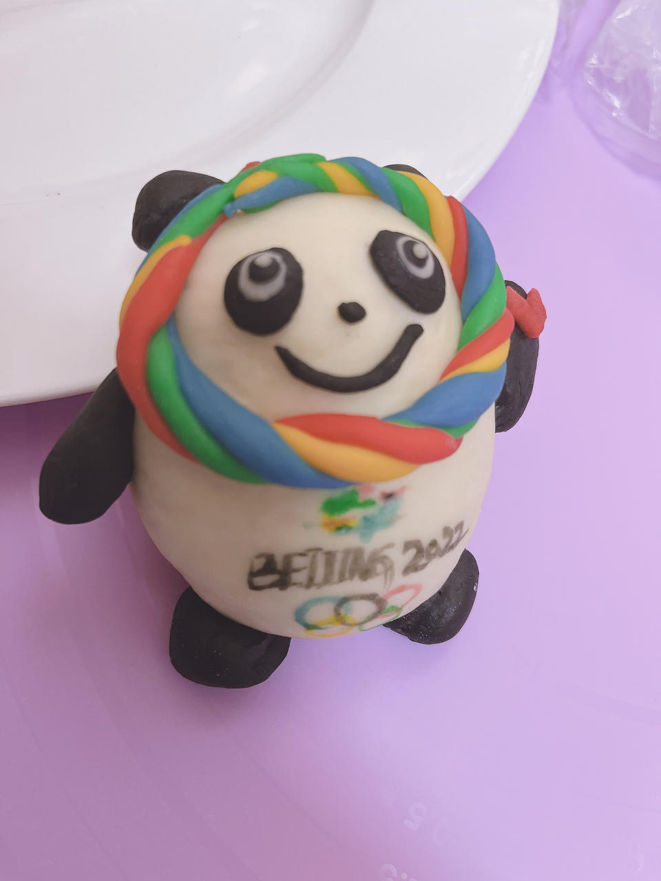 冰墩墩造型馒头