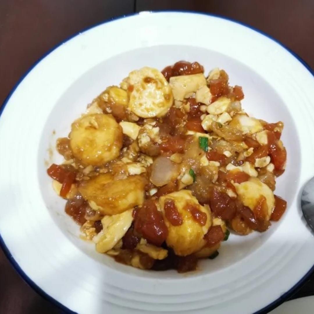 好吃到舔盘的茄汁日本豆腐