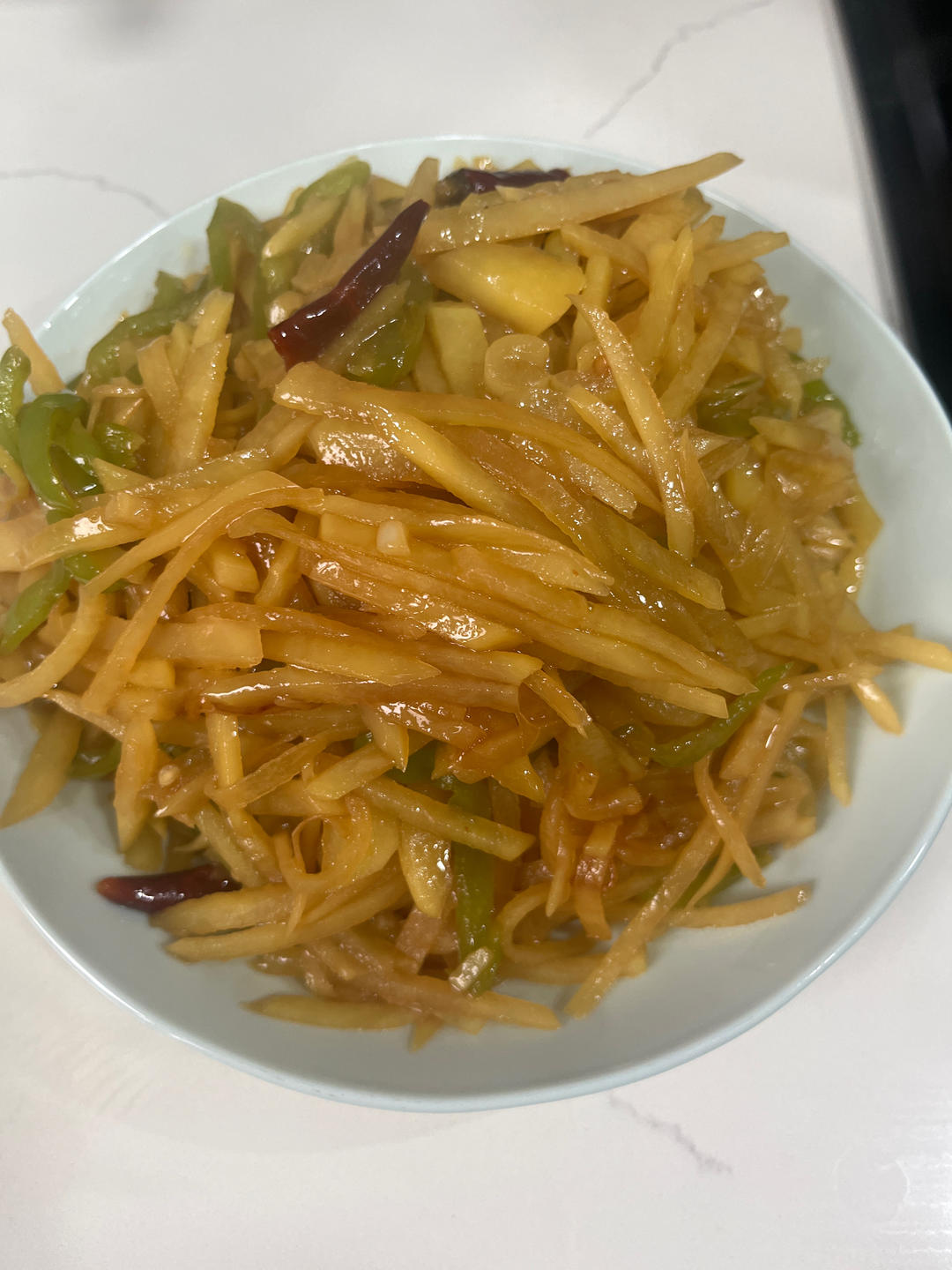 酸辣土豆丝的家常做法 超级下饭