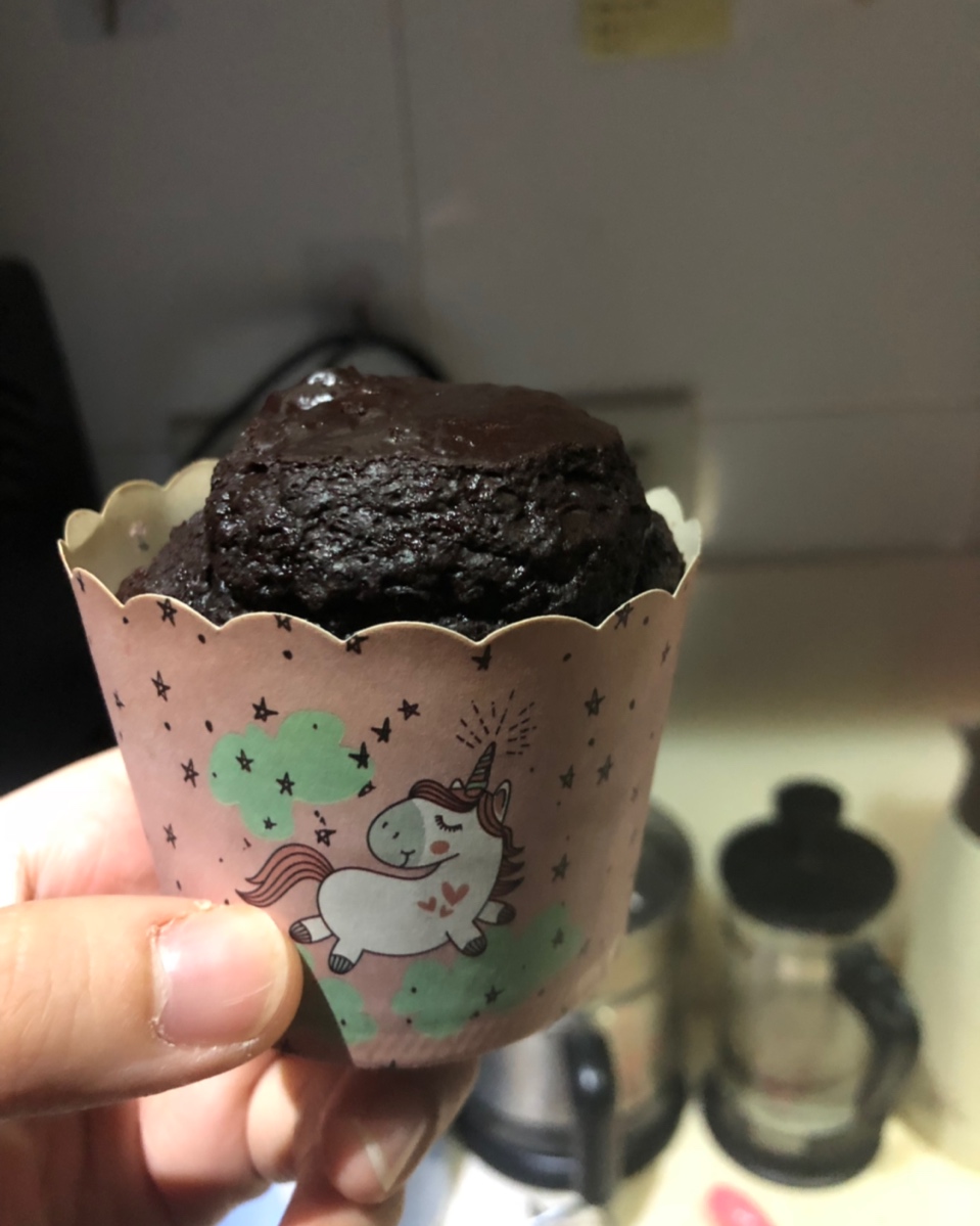 熔岩巧克力纸杯蛋糕（可可粉版）