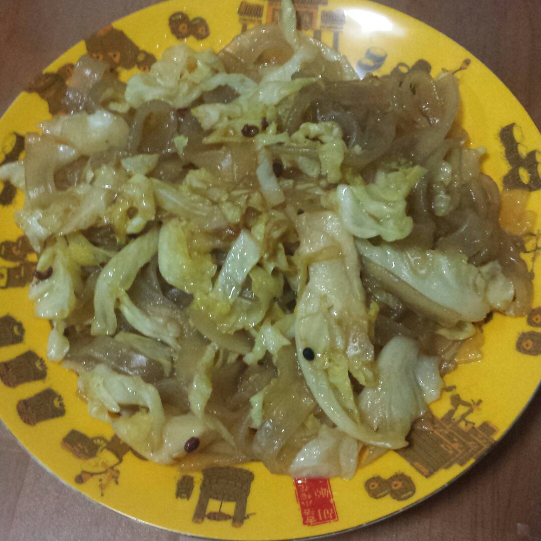 圆白菜炒粉条