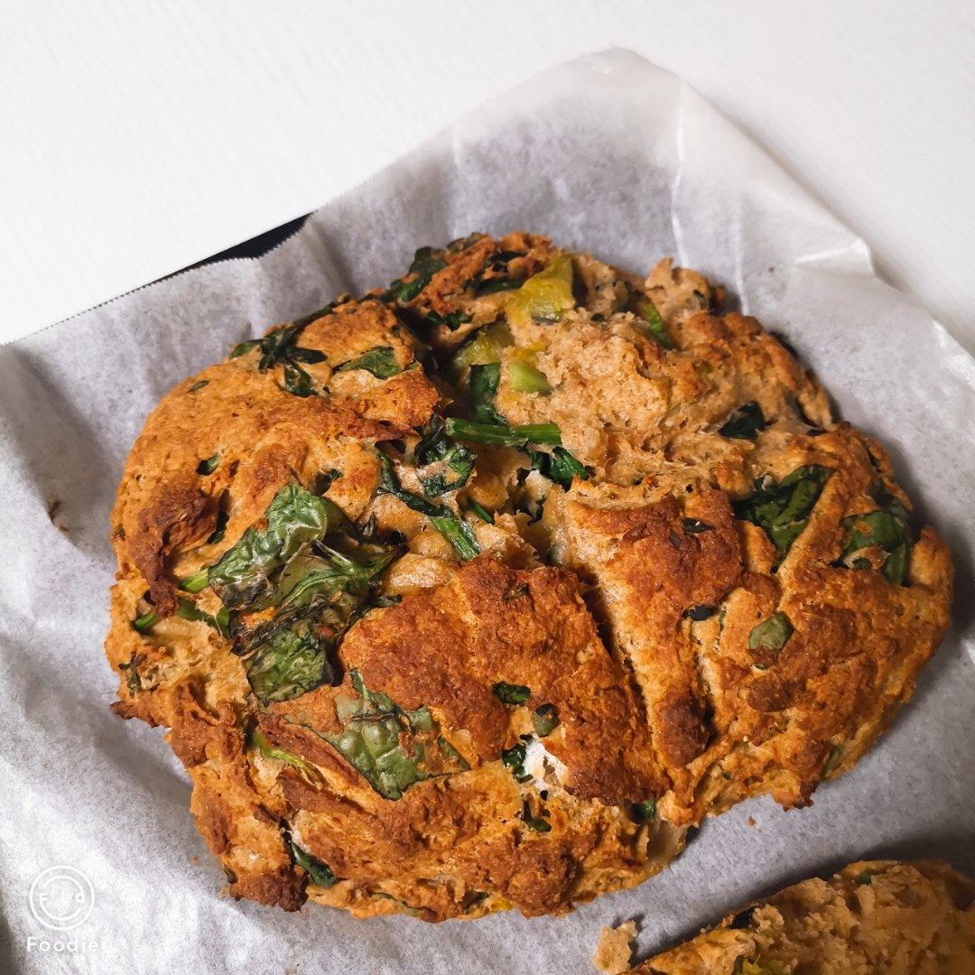 菠菜南瓜奶酪丹波面包丨健康·烘焙