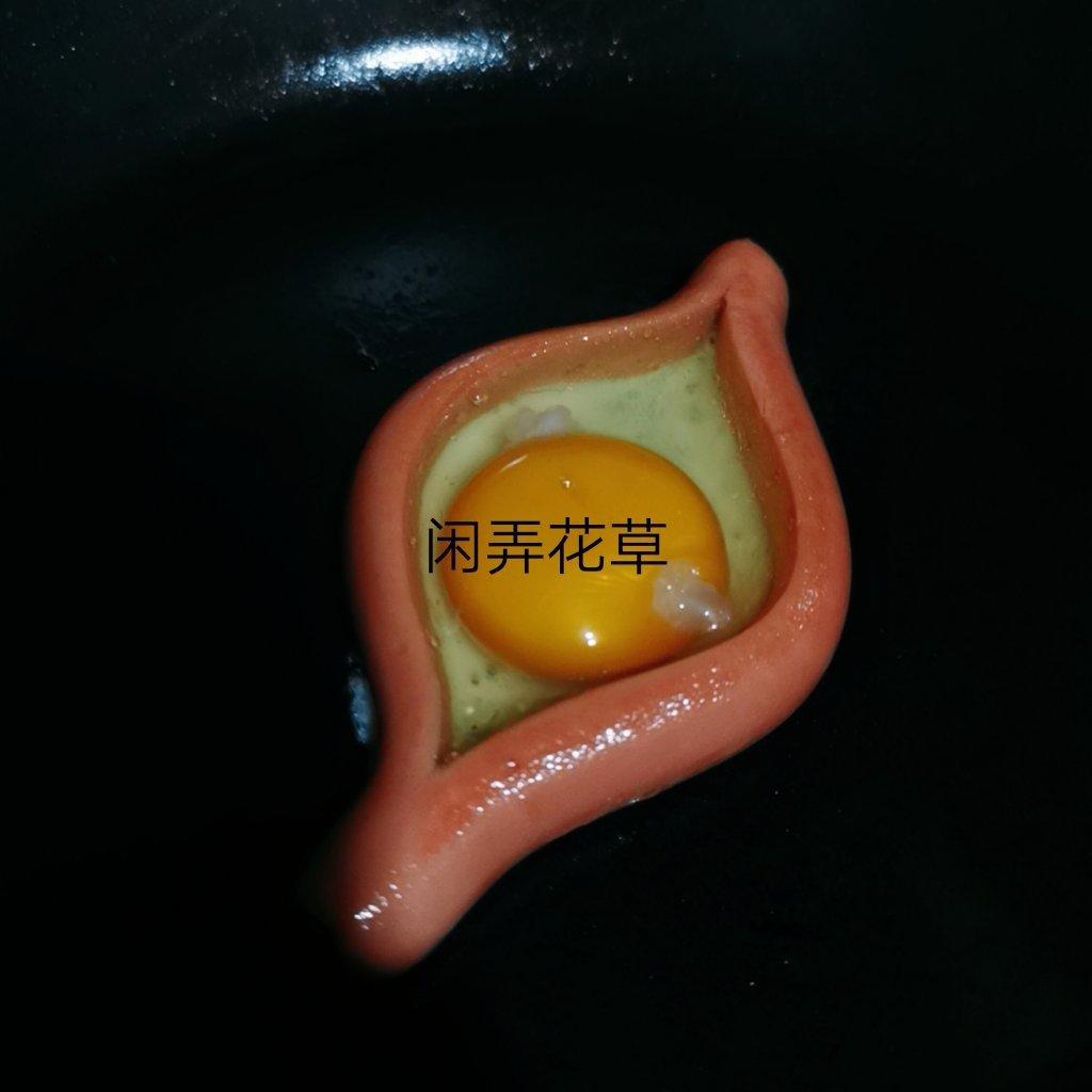 爱心火腿肠煎蛋❤️早餐