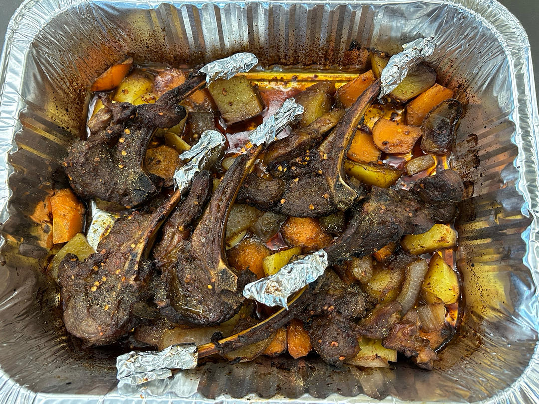 超好吃的烤羊排烤箱版