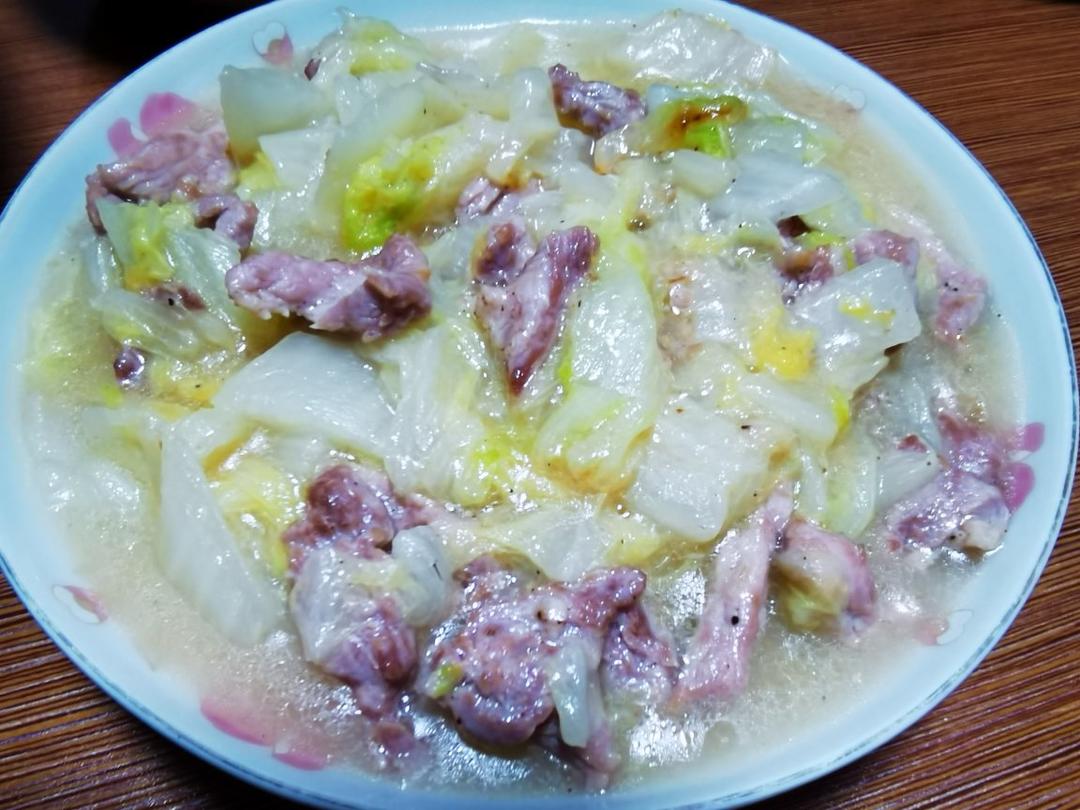 白菜烂糊肉丝